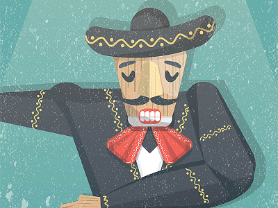 The Mexican Nutcracker character clean cute design editorial illustration graphic illustration illustration mexican modern nutcracker vector vector illustration