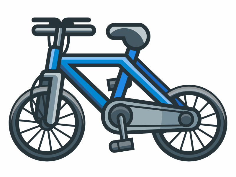 Bike animation bicycle bike css design icon iconography illustration transportation vector vector illustration