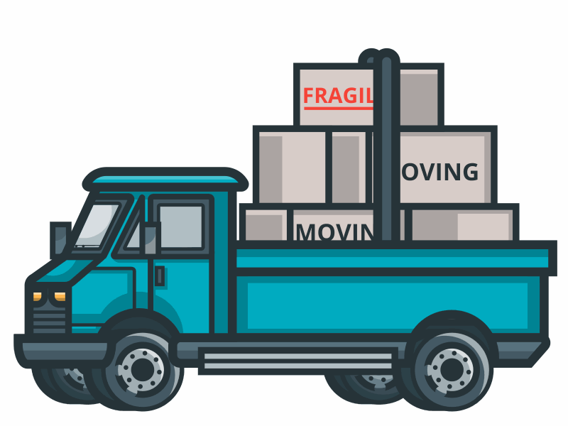 Moving Truck by Henry Limargo on Dribbble