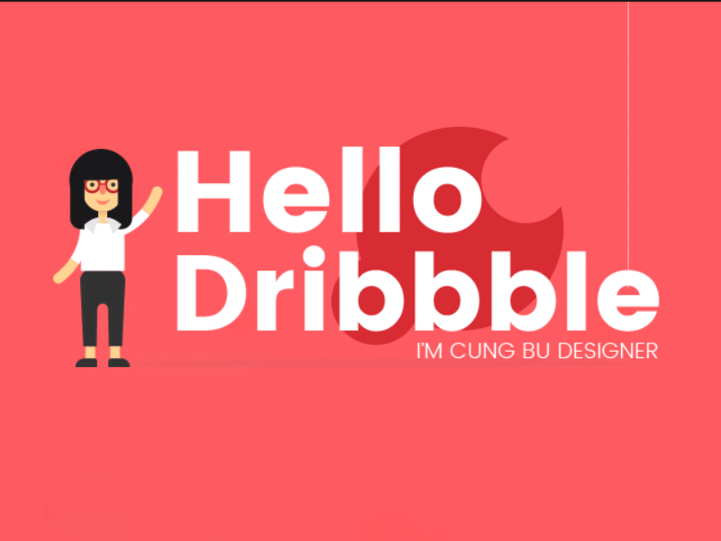 The debut dribbble shot motion graphics uiux design