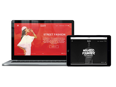 South Collection Page creative designer ecommerce fashion hanoi landing page running vietnam website