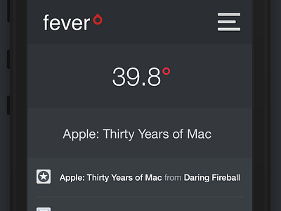 Fever Redesign - Mobile View