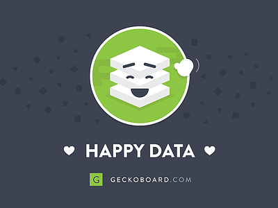 Happy Data! - Postcard clouds data geckoboard happy pattern postcard shapes wave