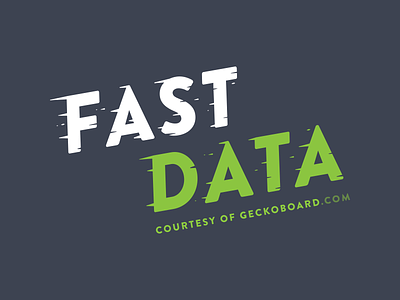 Fast Data Tee data fast geckoboard motion speed t-shirt tee text