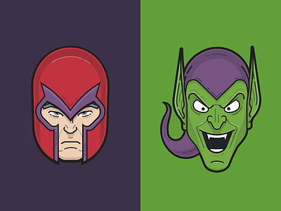 Magneto & Green Goblin book comic goblin green magneto marvel supervillain villain