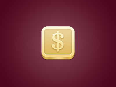 iPhone Money Icon dollar gold iphone money penny