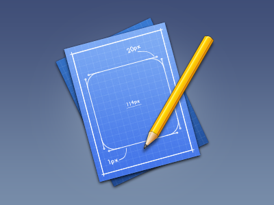 Icon Creator blueprint border composer creator icon iphone pencil photoshop radius sketch