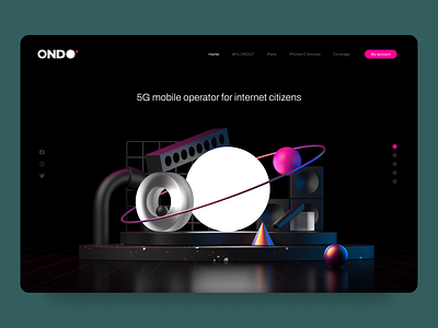 ONDO web ui design & 3D illustration