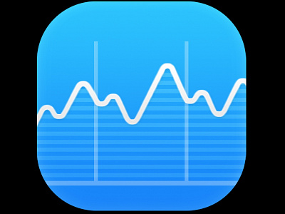 iOS 7 Stocks Icon (Flat) apple color colorful icon ios ios 7 ipad iphone smartphone software design stocks tablet ui ux