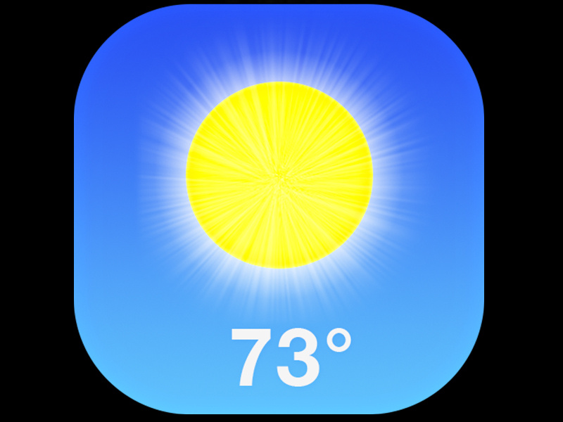 Weather iOS 7 Icon by Justin Wetch on Dribbble