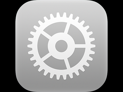 Prismatic for iPad: Settings icon