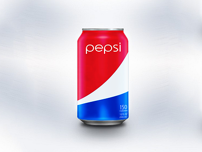 Pepsi Can Redesign apple blue cola lighting pepsi rebrand red redesign simplification tutorial white