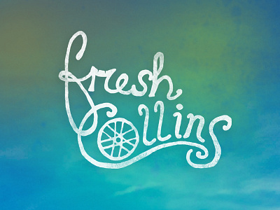 Fresh Collins Type bike wheel colorado fort collins noco typography