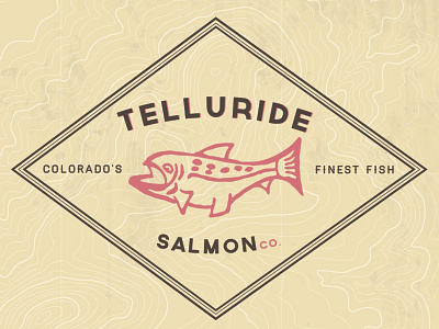 Telluride Salmon colorado fish logo restaurant telluride