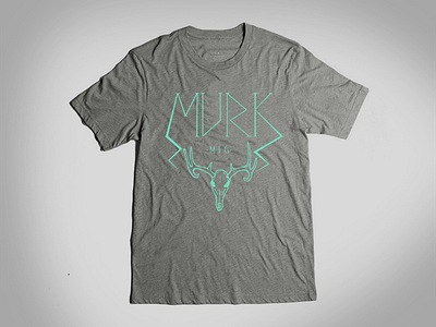 Murk Mfg Tee deer hand text shred skul snow snowboarding tee text type