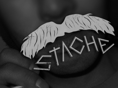 logo for stache ski tunes