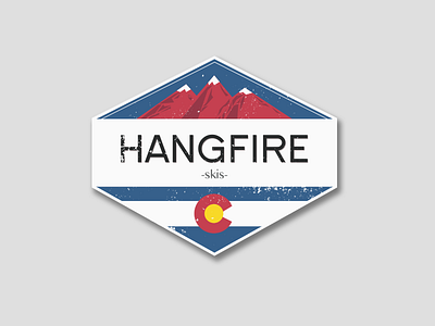 Hangfire skis colorado handmade logo skis snow winter