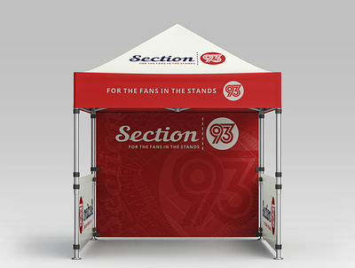Display Tent for Section 93 baseball design logo sports