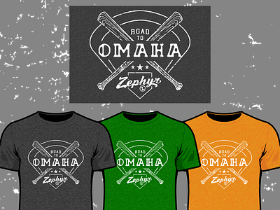 Road to Omaha baseball csw omaha sports tee tee shirt zephyr zhats
