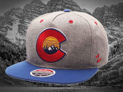 Colorado hat co colorado denver flag hat mountains state zhats