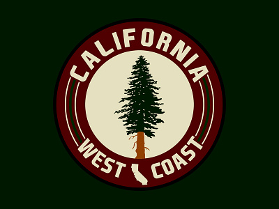 Ca Logo ca california red wood west coast