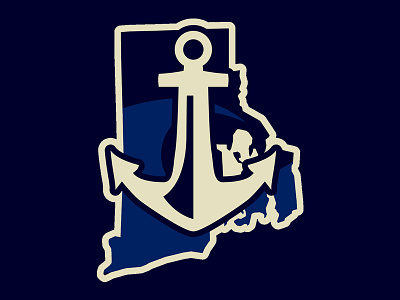Rhode Island anchor east coast rhode island state logo