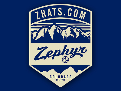 Zephyr Badge badge colorado mountains
