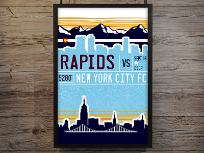 Rapids Poster colorado mls nyfc rapids soccer usmnt