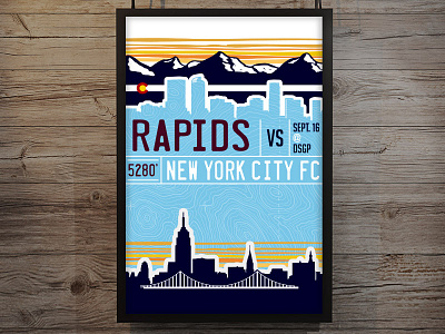 Rapids Poster colorado mls nyfc rapids soccer usmnt
