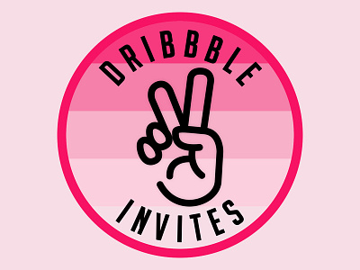 2 Invites design dribbble invites