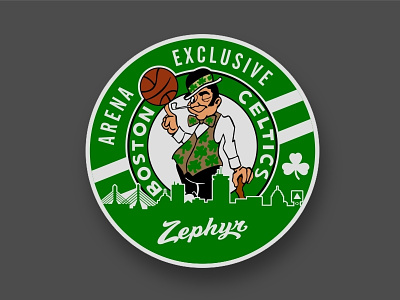 Celtics Sticker basketball bean town boston celtics mass sticker