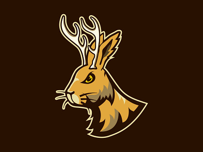 Jackalope antlers jackalope logo wyoming