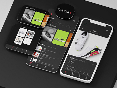 Slayer Shoes App UI