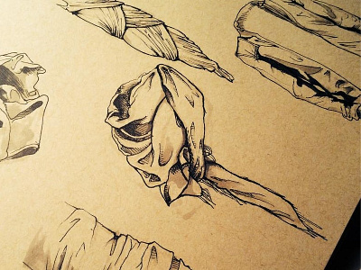 Inktober Fabric Sketch