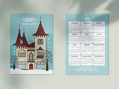 Illustration for a calendar calendar design graphic design illustration print vector vector illustration