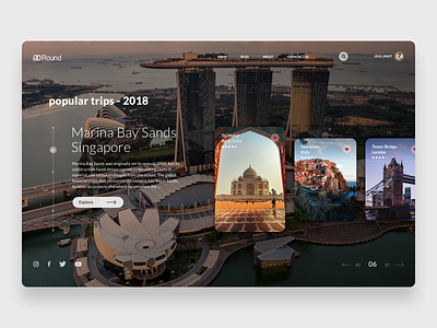 Travel Web Home Ui ui ux web