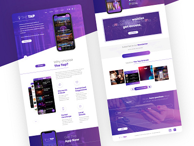 Landing Screen User Interface design ui ux web