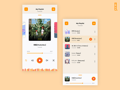 Music Player UI Design