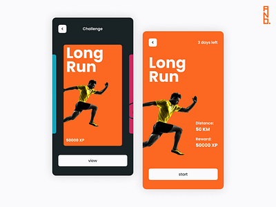 Sport Challenge App UI Design