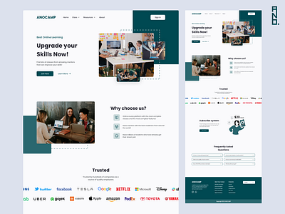 Online Course Landing Page UI Design