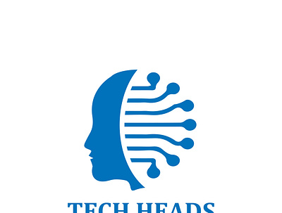 Tech Heads logo design branding design graphic design logo design minimal logo