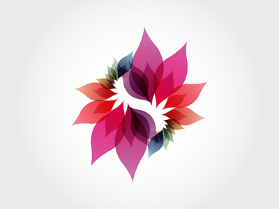 Petals Design Logo agency art brand design flower icon latest logo logo designer new trending website