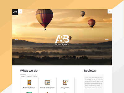 A&B Agency Landing Page