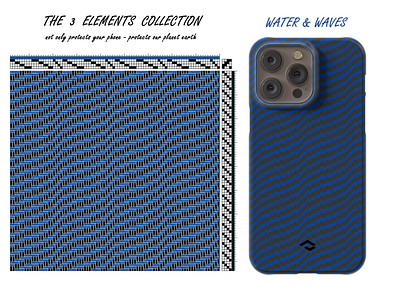 Water & Waves - weaving pattern of the 3 elements collection