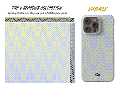 Summer - weaving pattern of the 4 seasons collection brand design branding carbon collection design pitaka weaving