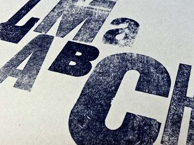 Letter to a friend. letterpress type typography