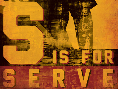 SERVE poster serve texture type