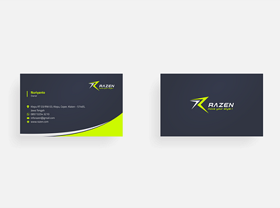 Razen Business Card branding businesscard design graphic design illustration logo services