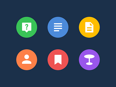 Browsing History Icons answer colorful column favorites icon profile question roundtable zhihu