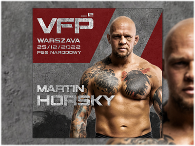 Preview for VFP 12 (main event) branding fight fighting graphic design mma preview ui